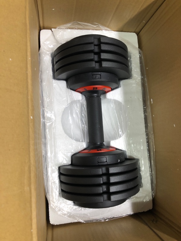 Photo 4 of Adjustable Dumbbell 25/55LB 5 In 1 Single Dumbbell for Men and Women Multiweight Options Dumbbell with Anti-Slip Nylon Handle Fast Adjust Weight for Home Gym Full Body Workout Fitness 55LB?1pc?