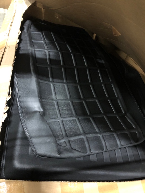 Photo 3 of SUPER LINER All Weather Floor Mats for Tesla Model Y 5-Seat 2021 2022 2023 Custom Fit TPE Car Floor Mats Cargo Liner Rear Cargo Tray Trunk Interior Accessories (Does NOT fit 7-Seat)