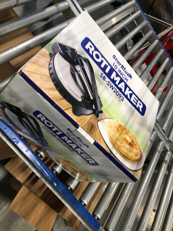 Photo 2 of 10inch Roti Maker by StarBlue with FREE Roti Warmer - The automatic Stainless Steel Non-Stick Electric machine to make Indian style Chapati, Tortilla, Roti AC 110V 50/60Hz 1200W