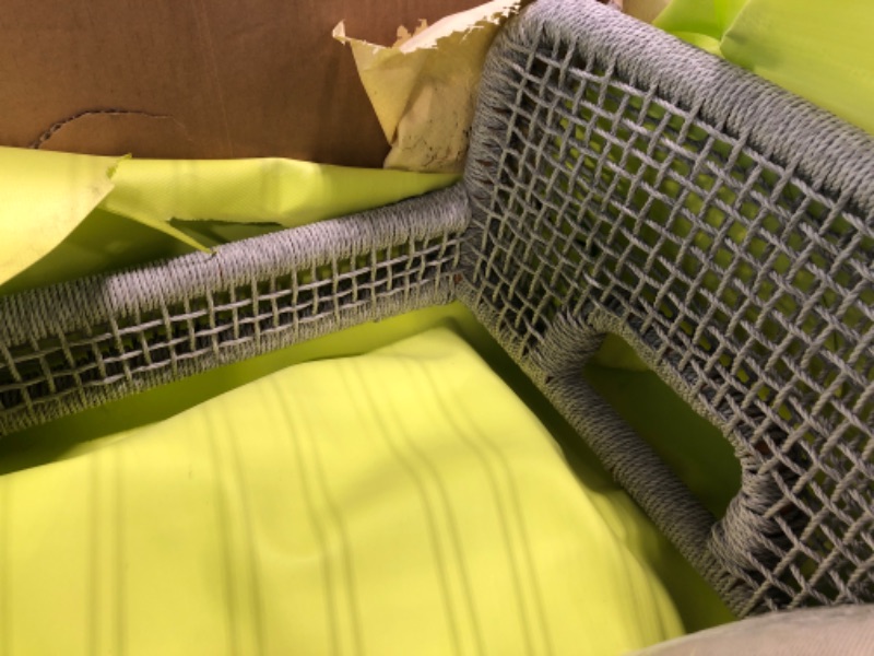 Photo 1 of Letusto 26" Rope Woven Bar & Counter Stools – Modern Patio Aluminum Frame Chair Suitable Kitchen Island, Patio, Porch, Restaurant etc. Indoor and Outdoor (Cross Woven Design, 26"(Counter Height)) Cross Woven Design 26"(Counter Height)