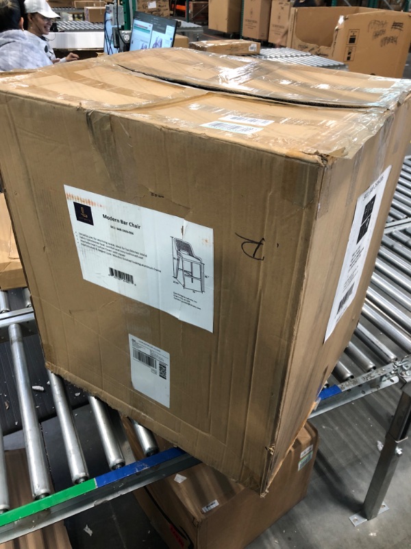 Photo 1 of Letusto 26" Rope Woven Bar & Counter Stools – Modern Patio Aluminum Frame Chair Suitable Kitchen Island, Patio, Porch, Restaurant etc. Indoor and Outdoor (Cross Woven Design, 26"(Counter Height)) Cross Woven Design 26"(Counter Height)