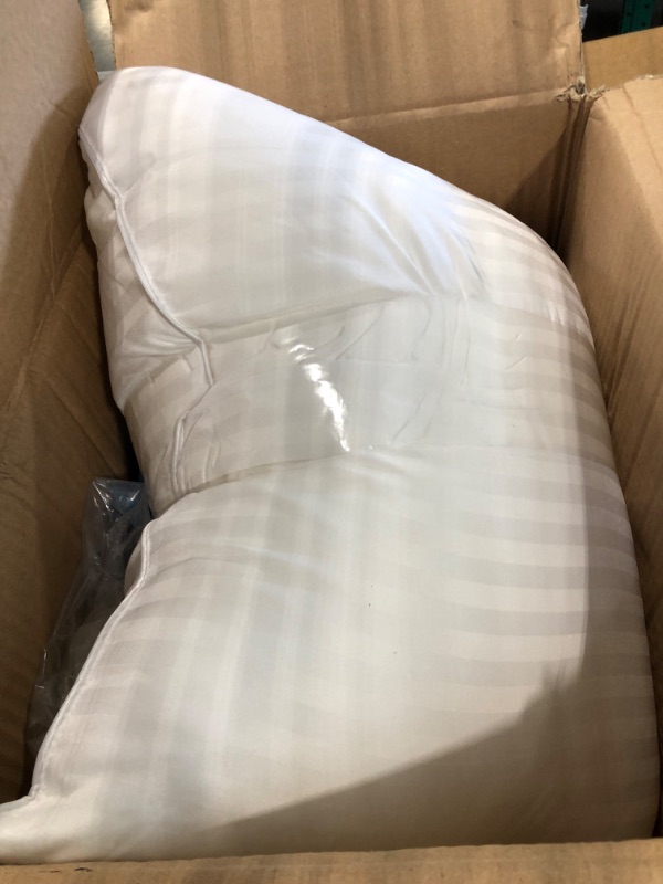 Photo 3 of Acrafsman Goose Down Alternative Pillows,Bed Pillows for Sleeper,Hotel Collection Pillows,Queen Pillows,18x26inches,White,Set of 1 Standard (Pack of 1) Solid White