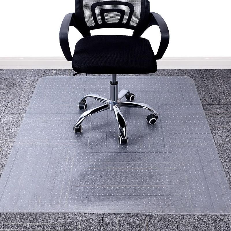 Photo 1 of AiBOB Office Chair Mat for Hardwood Floors, 36 X 48 in, Heavy Duty Floor Mats for Computer Desk, Easy Glide for Chairs, Flat Without Curling 36'' X 48'' Clear