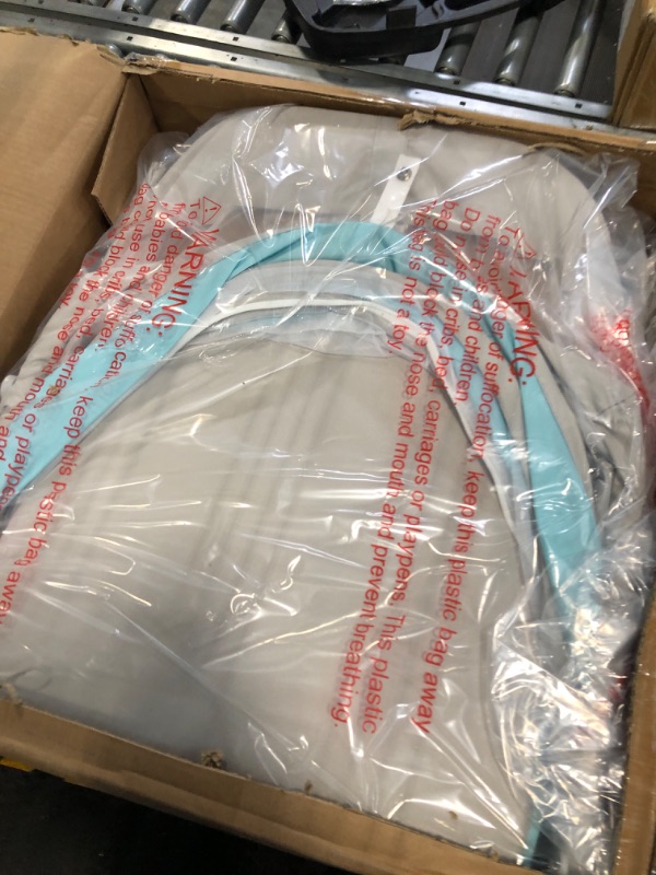 Photo 1 of Dream On Me Karley Bassinet in Blue/Grey