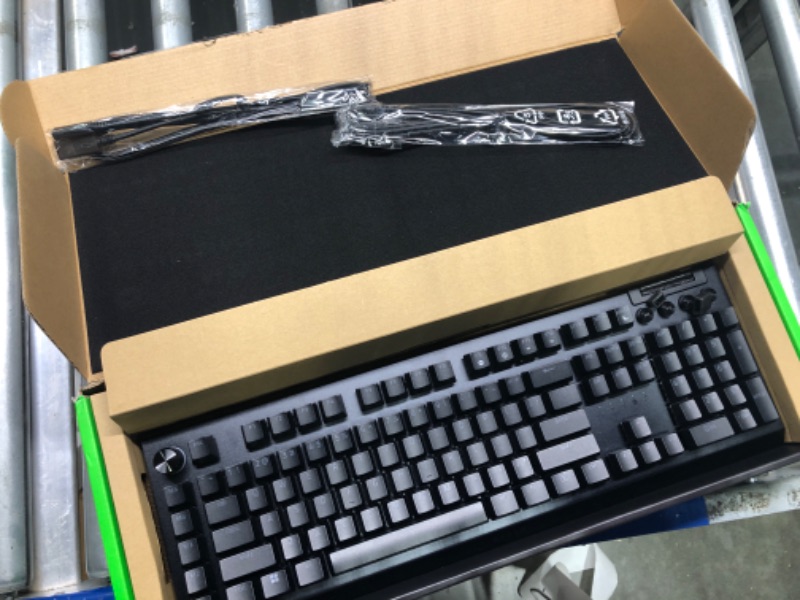 Photo 3 of Razer BlackWidow V4 Pro Wired Mechanical Gaming Keyboard: Yellow Mechanical Switches - Linear & Silent - Doubleshot ABS Keycaps - Command Dial - Programmable Macros - Chroma RGB - Magnetic Wrist Rest Yellow Switches - Linear & Silent