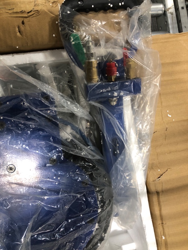 Photo 1 of Sidasu Pneumatic Jack 3 Ton Triple Bag Air Jack 6600LBS Capacity Jack-Long Adjustable Folding Handle (Blue, Long Handle 3 Ton) long Handle 3 Ton Blue