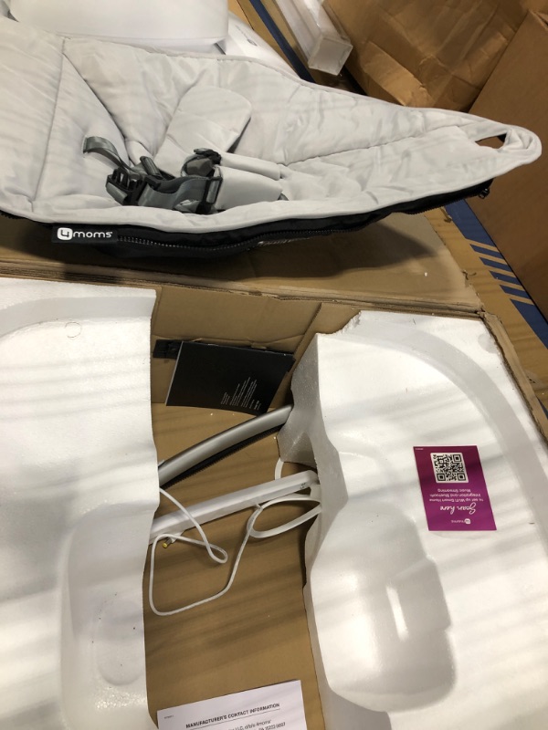 Photo 1 of 4moms MamaRoo Multi-Motion Baby Swing, Bluetooth Baby Swing with 5 Unique Motions, Grey