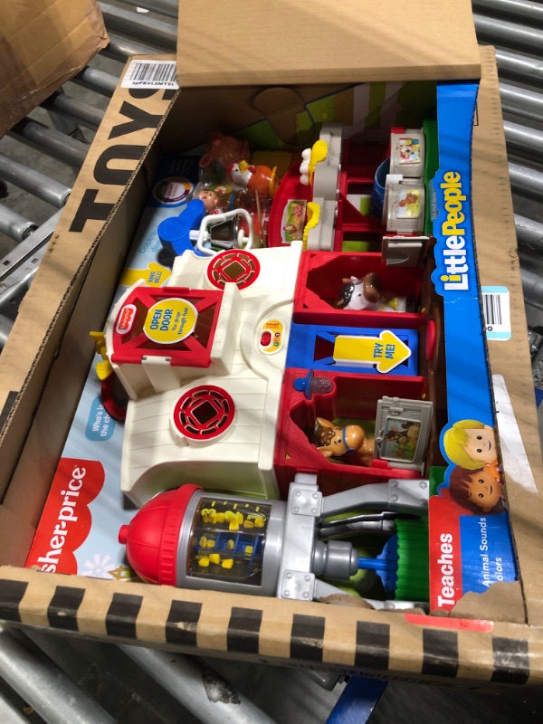 Photo 3 of Fisher-Price Little People Farm Toy, Toddler Playset with Lights Sounds and Smart Stages Learning Content, Frustration-Free Packaging SIOC/FFP