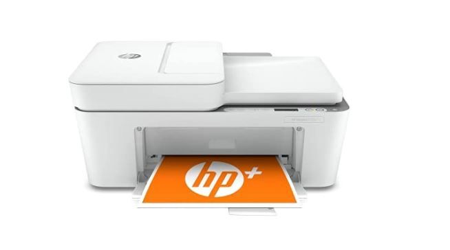 Photo 1 of *USED* HP DeskJet 4155e Wireless Color All-in-One Printer & 67XL Tri-Color High-Yield Ink Cartridge | 3YM58AN & 67XL Black High-Yield Ink Cartridge | 3YM57AN Printer + Tri-color Ink + Black Ink