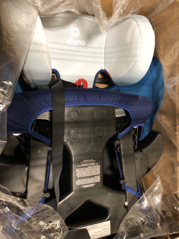 Photo 3 of Diono Cambria 2 XL, Dual Latch Connectors, 2-in-1 Belt Positioning Booster Seat, High-Back to Backless Booster with Space and Room to Grow, 8 Years 1 Booster Seat, Blue 2020 Blue