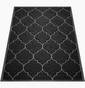 Photo 1 of Cosyearn Door Mat, Front Door Mat, Welcome Mats for Entryway,Garage,High Traffic Areas, 35x23 Inches, Large Size, Doormat Entrance, Waterproof Mat, Easy Clean, Inside Outside,Non Slip (Black)