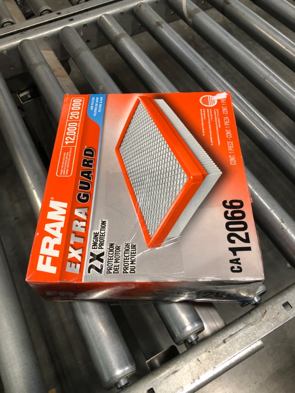 Photo 3 of FRAM Extra Guard Engine Air Filter Replacement, Easy Install w/Advanced Engine Protection and Optimal Performance, CA12066 for Select Fiat and Jeep Vehicles