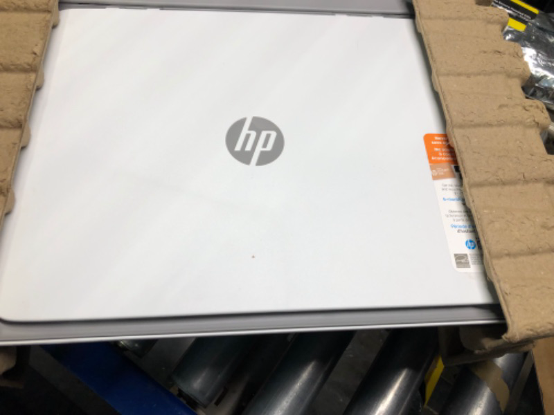 Photo 5 of HP DeskJet 2755e Wireless Color All-in-One Printer with bonus 6 months Instant Ink (26K67A), white