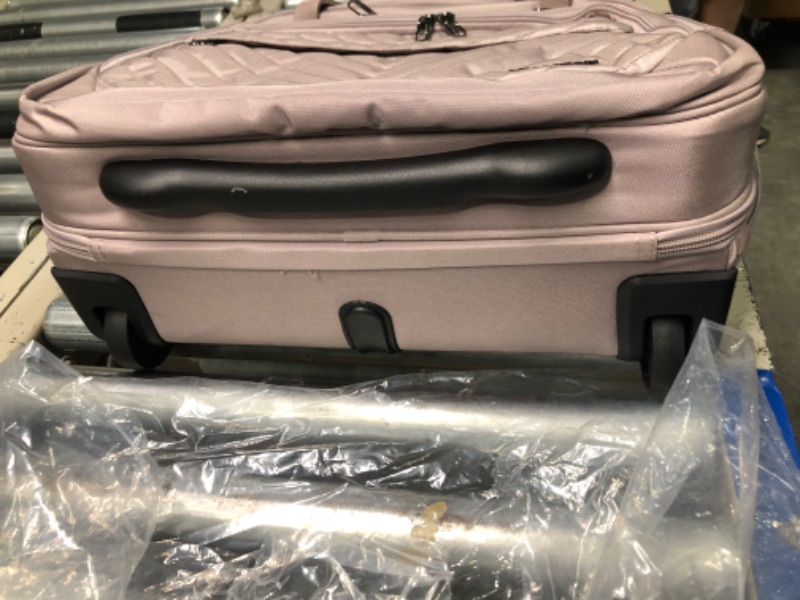 Photo 1 of VANKEAN Rolling Laptop Bag Women with Wheels, 15.6 Inch Rolling Briefcase for Women, Water Repellent Overnight Rolling Computer Bag with RFID Pockets for Travel Business Work School, Light Dusty Pink