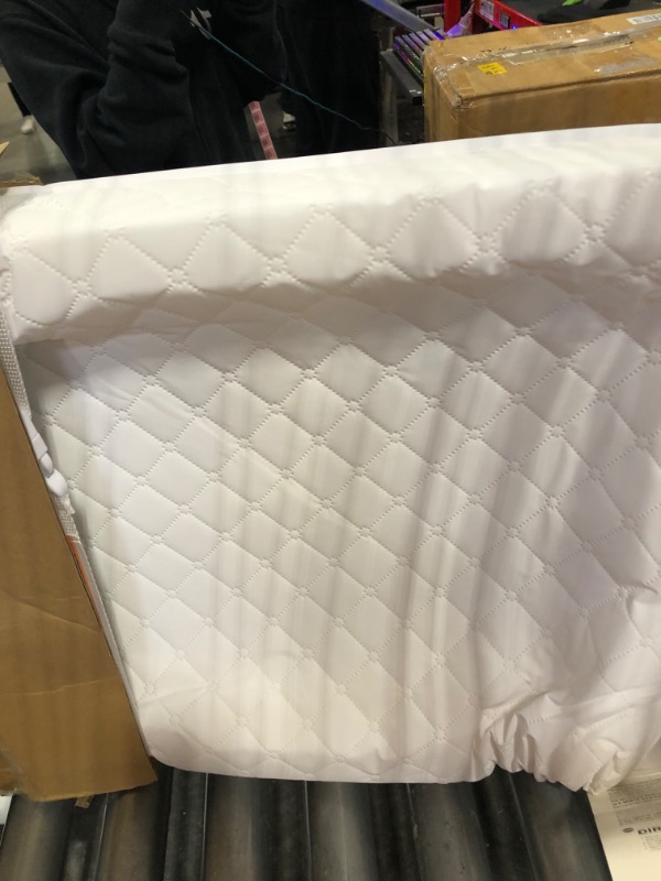 Photo 3 of Colgate Mattress 2-Sided Contour - GREENGUARD Gold Certified Changing Pad Featuring Firm Foam Ridges for Support, Ridgid Fingerboard Support Board, and Safety Strap