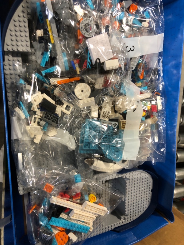 Photo 2 of LEGO City Arctic Explorer Ship 60368 Building Toy Set, Fun Toy Gift for 7 Year Old Boys and Girls, with a Floatable Boat, Helicopter, Dinghy, ROV Sub, Viking Shipwreck, 7 Minifigures and an Orca