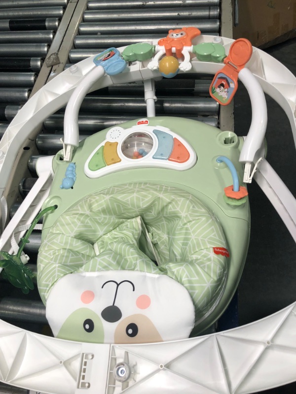 Photo 1 of Fisher-Price Baby Bouncer Spacesaver Jumperoo Activity Center With Lights Sounds And Folding Frame, Puppy Perfection