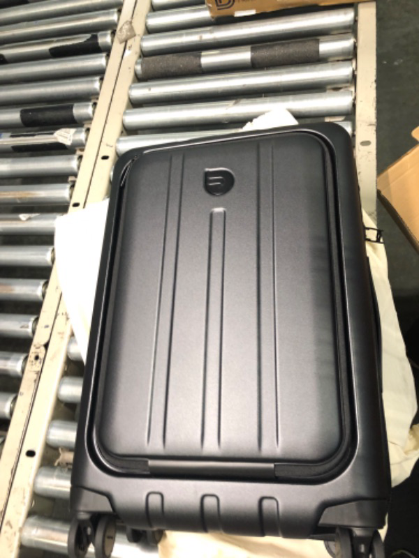 Photo 1 of Aerotrunk Small Carry on Luggage, Suitcase with Wheels, 22x14x9 Airline Approved, Hard Shell 15" Laptop Compartment