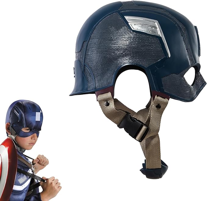 Photo 1 of Playcoshow Boys Hero Cosplay Helmet Blue Resin for Halloween Masquerade Party