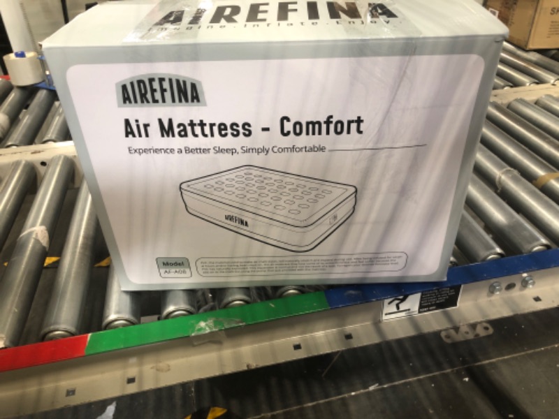 Photo 2 of Airefina Queen Air Mattress with Built-in Pump 18", Blow up Mattress in 3 Mins, Colchon Self Inflating Mattress with Flocked Surface for Home, Comfort, Foldable & Portable 80x60x18in