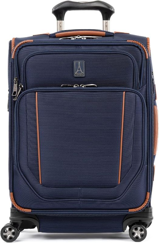 Photo 1 of 
Travelpro Crew Versapack Softside Expandable 8 Spinner Wheel Luggage, USB Port, Men and Women, Patriot Blue, Carry on 28-Inch