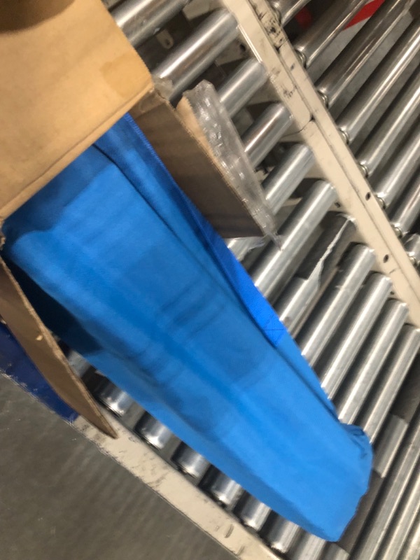 Photo 1 of ALPHA CAMP Camp Chairs with Shade Canopy Chair Folding Camping Recliner Support 350 LBS Cyan Blue