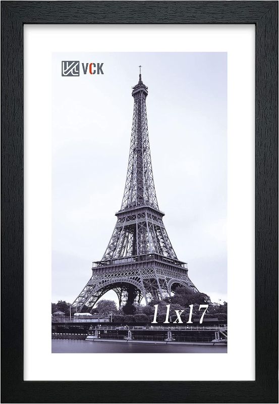 Photo 1 of 
VCK Poster Frame 11×17 Inch Wooden Picture Frames Set Black Certificate Frame Wall Mounting Type for Gallery Office Home