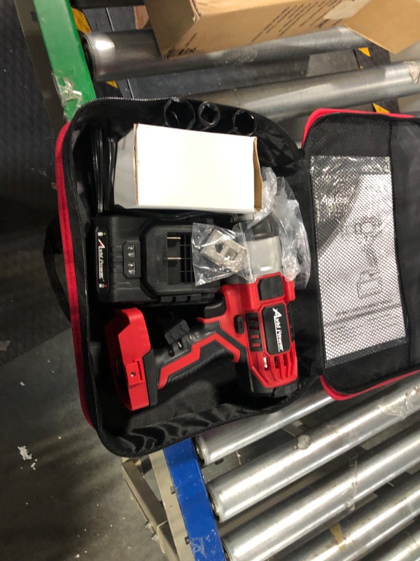 Photo 1 of Avid Power 20V MAX Cordless Impact Wrench with 1/2Chuck, Max Torque 330 ft-lbs, 3.0A Li-ion Battery, 4Pcs Driver Impact Sockets, 1 Hour