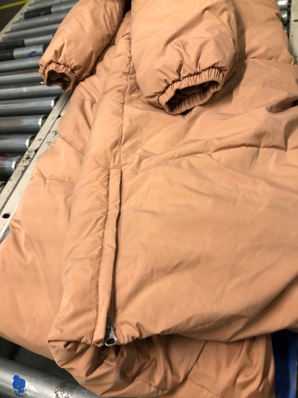 Photo 6 of Amazon Essentials Women's Oversized Long Puffer Jacket (Available in Plus Size) 5X Light Brown