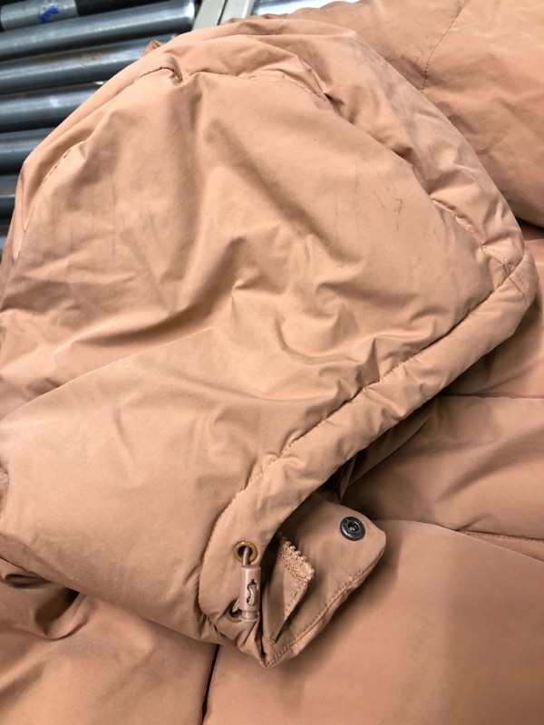 Photo 5 of Amazon Essentials Women's Oversized Long Puffer Jacket (Available in Plus Size) 5X Light Brown