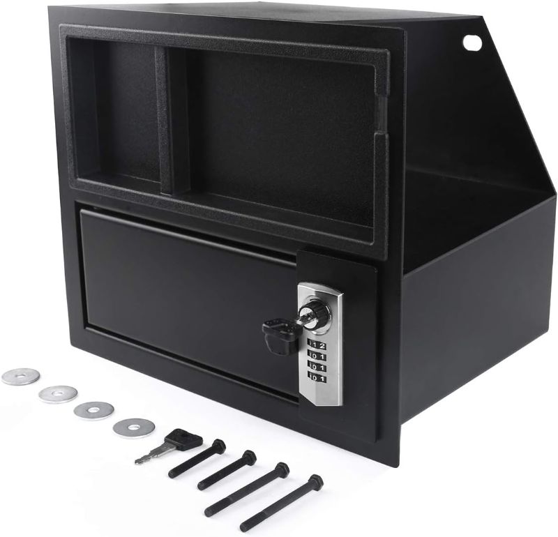 Photo 1 of WEILEITE Center Console Gun Safe Vault Combination Combo Key Lock Box with 4-Digit Compatible with Toyota Tundra 2014-2021 Replaces 00016-34174