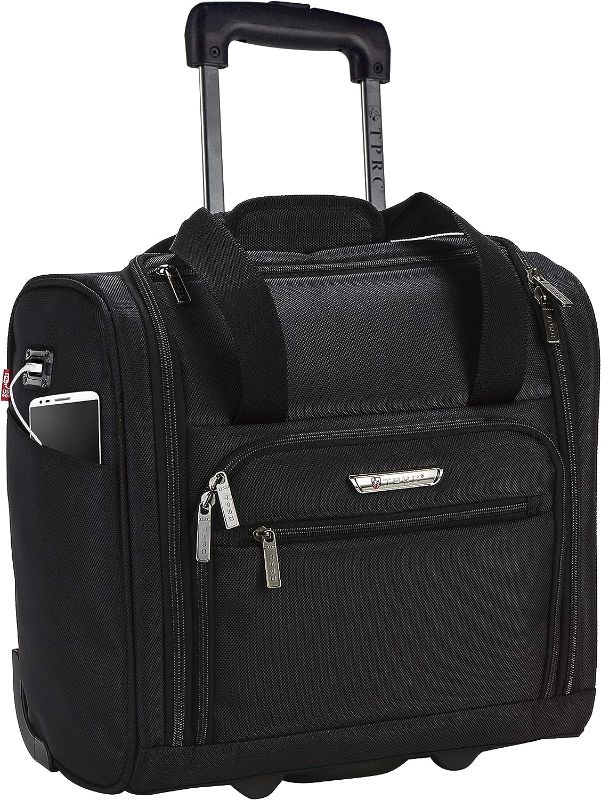 Photo 1 of 
TPRC Smart Under Seat Carry-On Luggage with USB Charging Port, Black, Underseater 15-Inch
