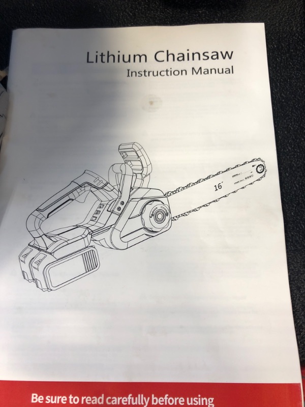 Photo 4 of **MISSING BLADE & SCREWDRIVER** NCOEN 16" 40vMax 21V-2 Battery-Chainsaw 2-4.0ah Batteries 2-Chains Cordless-Chainsaw With Battery And Charger with Auto-Lubrication for Wood Cutting Chainsaw Battery Powered Chainsaw 16 Inch 16in