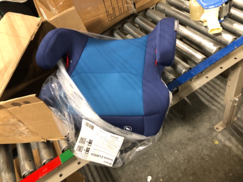 Photo 3 of Diono Solana 2 XL, Dual Latch Connectors, Lightweight Backless Belt-Positioning Booster Car Seat, 8 Years 1 Booster Seat, Blue 2019 LATCH Connect Single Blue