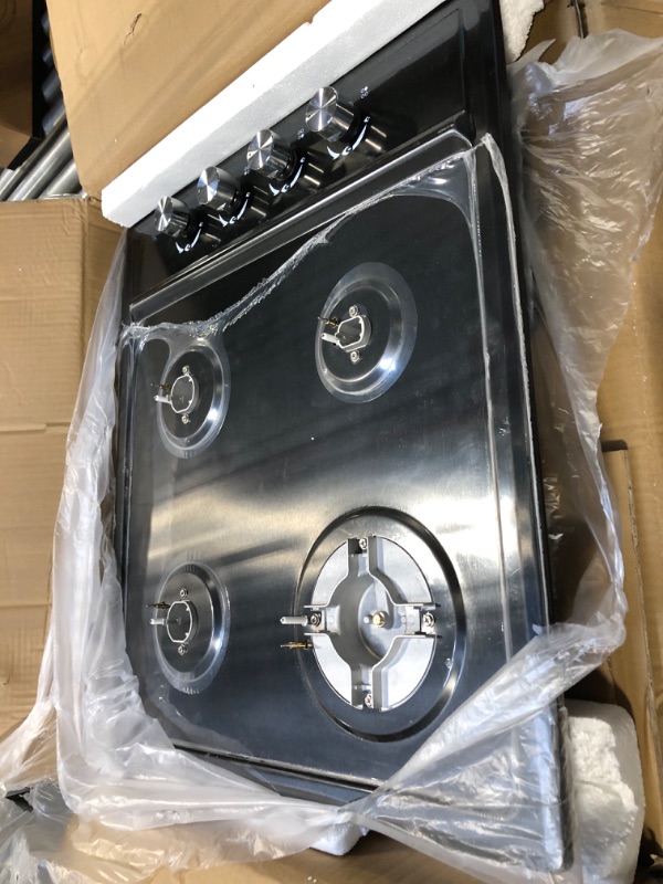 Photo 3 of 24?x20? Built in Gas Cooktop 4 Burners Stainless Steel Stove with NG/LPG Conversion Kit Thermocouple Protection and Easy to Clean (20Wx24L)