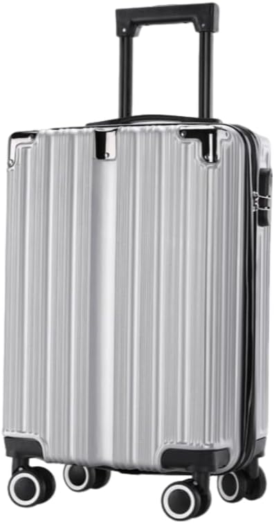 Photo 1 of Luggage PC ABS Durable Hardside Suitcase with Spinner Wheels TSA Lock Carry-On 20 Inch (Silver)