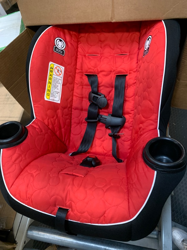 Photo 3 of Disney Baby Onlook 2-in-1 Convertible Car Seat, Rear-Facing 5-40 pounds and Forward-Facing 22-40 pounds and up to 43 inches, Mouseketeer Mickey