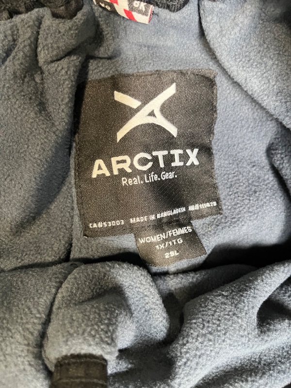 Photo 4 of Arctix Women's Lumi Pull Over Fleece Lined Cargo Snow Pants Black 1X Short