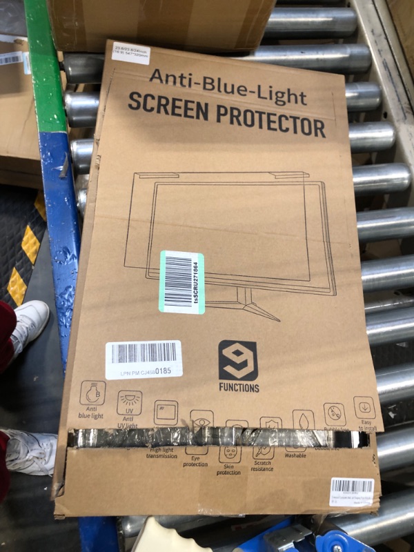 Photo 2 of 24 Inch (DIAGONAL) Blue Light Screen Protector For Eye Strain,Anti Blue Light,Anti UV,Scratch Resistance Widescreen Monitor Filter PC Hanging Type(W 21 9/16 x H 12 5/8) For Desktop Computer 23.6"/23.8"/24"(DIAGONAL)-16:9