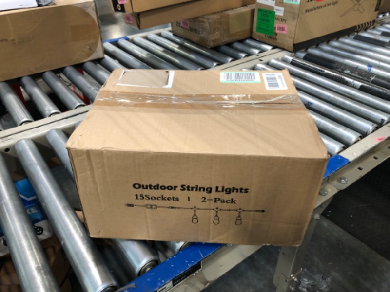 Photo 2 of 2-Pack 48FT Colored Outdoor String Lights