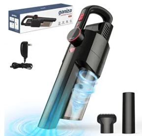 Photo 1 of Ganiza Car Vacuum Cordless Rechargeable, Handheld Vacuum with XL Dust Cup, Large-Capacity Battery, 2 HEPA Filter, Portable Car Vacuum Cleaner High for Car Home and Office