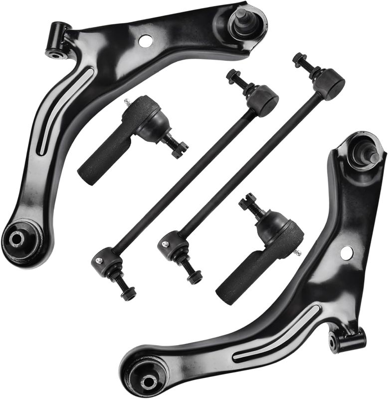 Photo 1 of ASTARPRO - 6pcs Front Lower Control Arm with Ball Joint Assembly and Tie Rod Ends Outer and Sway Bar Links Compatible with 2005-2009 Ford Escape Mazda Tribute Mercury Mariner