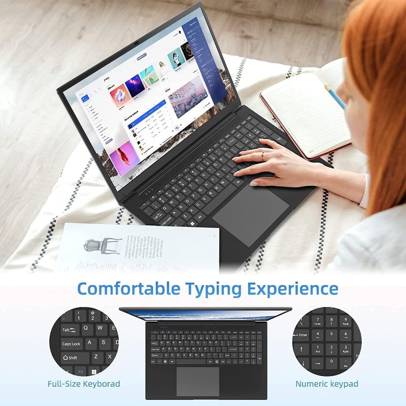 Photo 1 of SGIN 17 Inch Laptop, Laptops with 4GB RAM 128GB SSD, Intel Celeron Quad Core Processor, 1920 * 1080 IPS Display,Mini HDMI, Bluetooth, WiFi, 2*USB, 512GB Expansion