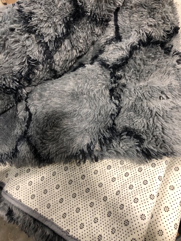 Photo 2 of 4X6 Dark Grey Area Rugs Modern Home Decorate Soft Fluffy Carpets for Living Room Bedroom Kids Room Fuzzy Plush Non-Slip Floor Area Rug Fluffy Indoor Carpet