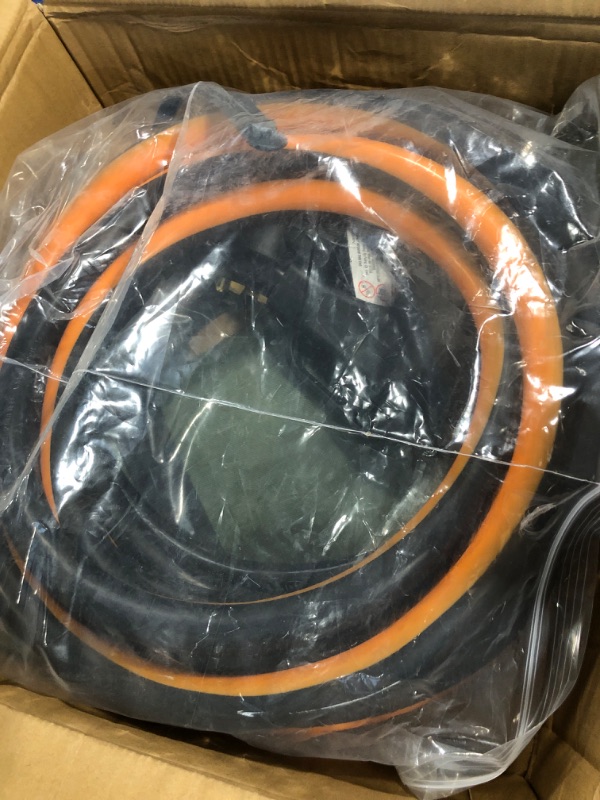 Photo 2 of RVPLAN 50 Amp 25 Foot RV/EV Extension Cord, Heavy Duty STW Cord with Cord Organizer and Storage Bag,NEMA 14-50P/R Standard Plug Suit for EV Charging and RV Trailer Campers, ETL Listed(Black&Orange) 25 FT