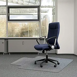Photo 1 of 
Kuyal Office Chair Mat for Carpets,Transparent Thick and Sturdy Highly Premium Quality Floor Mats for Low and No Pile Carpeted Floors, with Studs (30" X 48" with Lip)