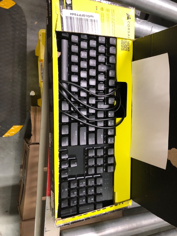 Photo 3 of Corsair Wired K60 RGB Pro Mechanical Gaming Keyboard - CHERRY Mechanical Keyswitches - Durable AluminumFrame - Customizable Per-Key RGB Backlighting, Black K60 RGB Pro CHERRY VIOLA