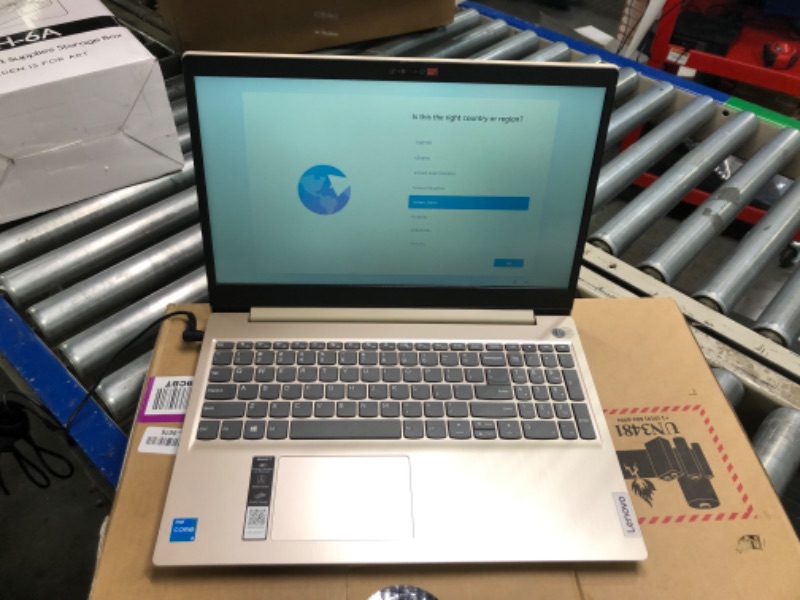 Photo 4 of Lenovo IdeaPad 3i 15.6" FHD Laptop, Core i3-1115G4 up to 4.10 GHz, 8GB DDR4 RAM, 512GB PCIe SSD, HDMI, USB, Keypad, SD Card Reader, FP Reader, Almond, Win 11