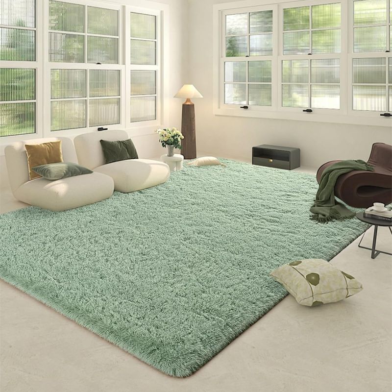 Photo 1 of 1.0 1.0 out of 5 stars 1 Reviews
FlyDOIT Area Rugs for Bedroom Living Room, 4x6 Green Super Soft Comfy Thickened Memory-Foam Indoor Carpets, Modern Aesthetic Minimalist Carpet for Boys Girls Adults Apartment Nursery Home Décor