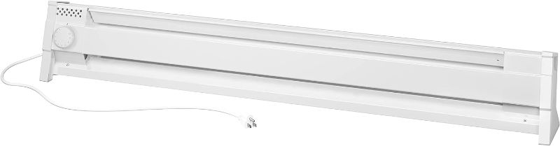 Photo 1 of 
Cadet F Series 49" Portable Electric Baseboard Heater (Model: 4P1500W, Part: 05601), 5120 BTU, 120 Volt, 1500 Watt, White
